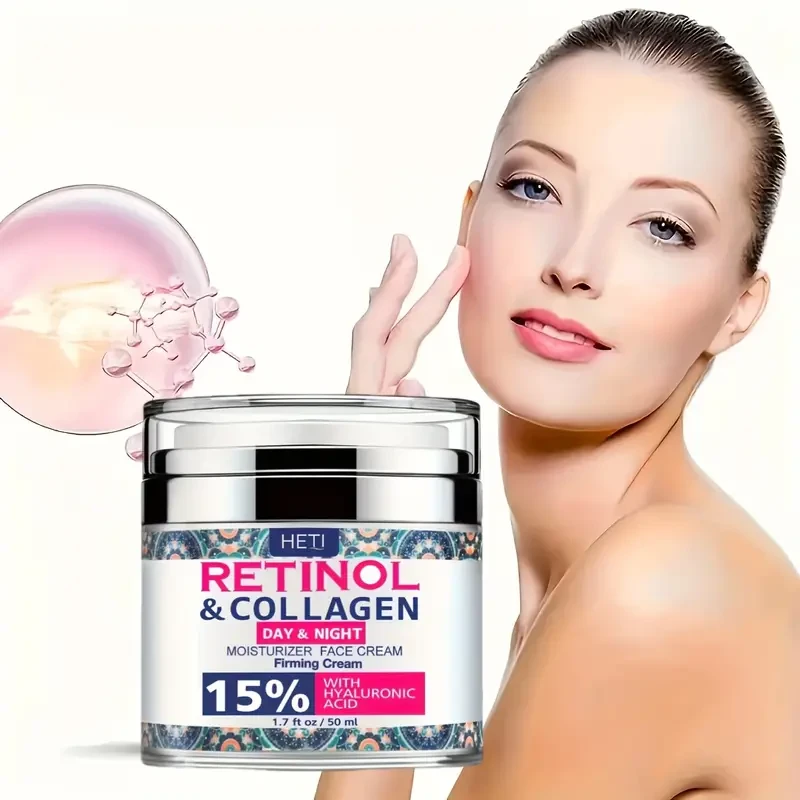 Advanced Retinol Collagen Face Moisturizer - Intense Hydration & Skin-Tightening Cream - Dual-Time Use for Men & Women - Unisex, Highly Effective, Suitable for All Skin Types