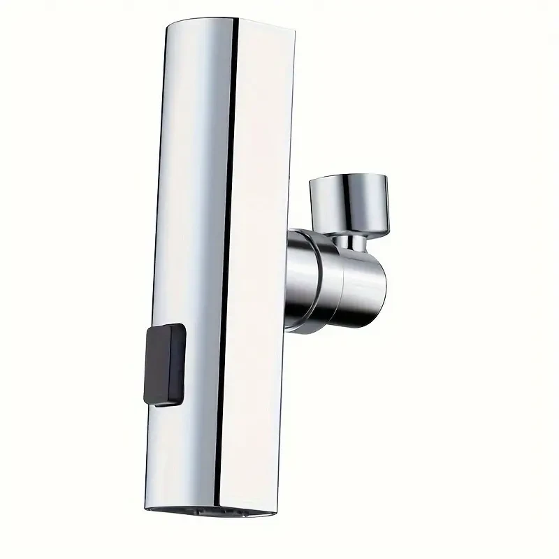 Universal Multi-Function Faucet Adapter, 3-Speed Waterfall Flow, Rotatable Spray Head, Splash-Proof, for Bathroom & Kitchen Sinks