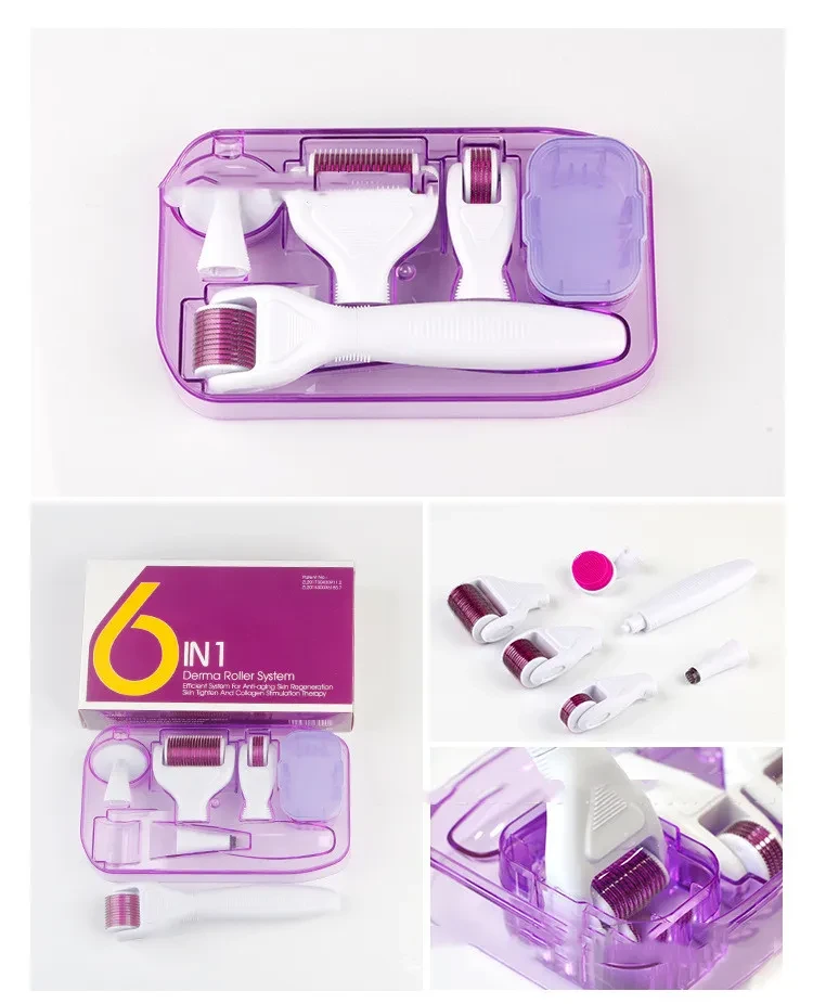 DermaKit 6-in-1 Microneedling Facial & Skin Care Roller Set