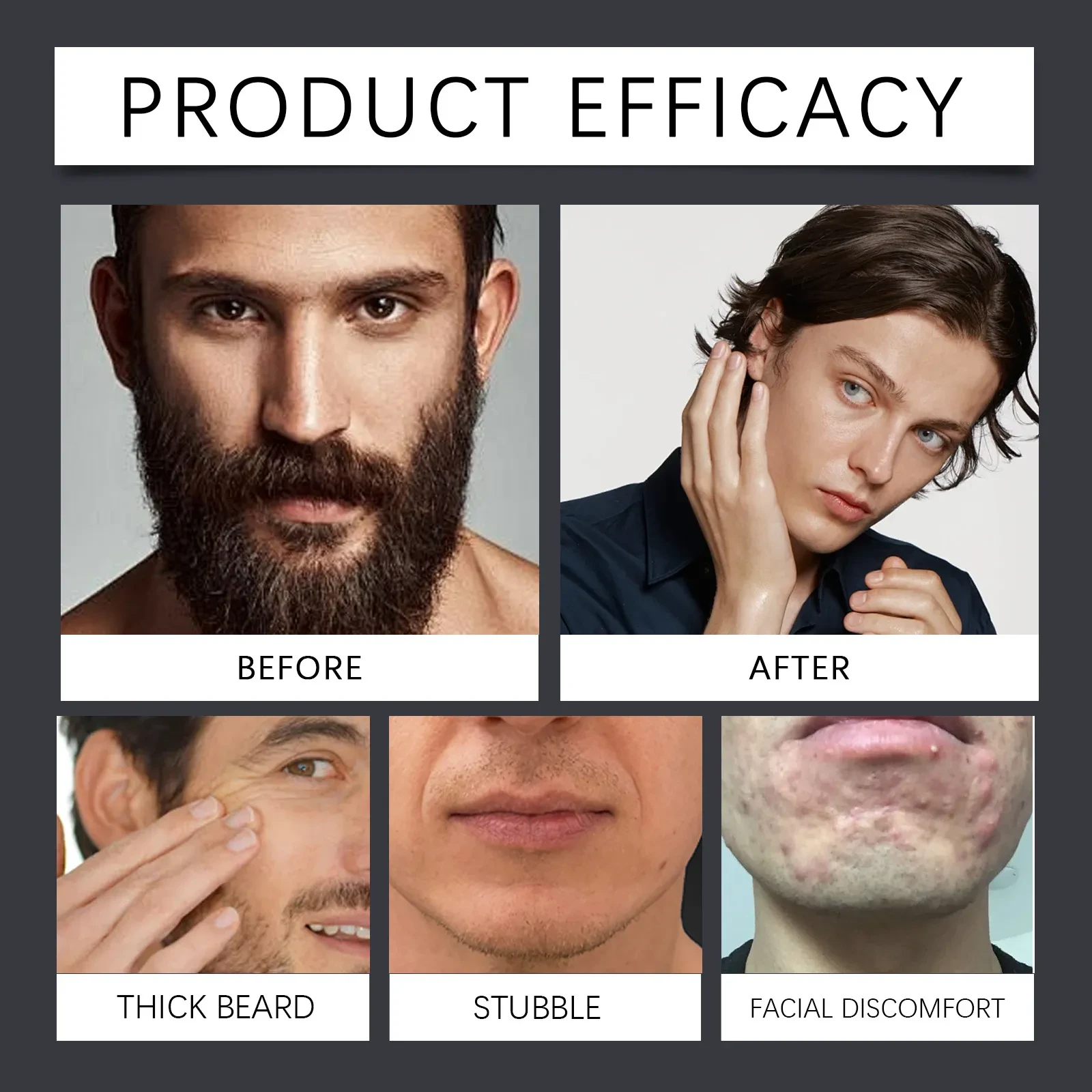 Men's Gentle Cleaning And Care Beard Moisturizing Foam
