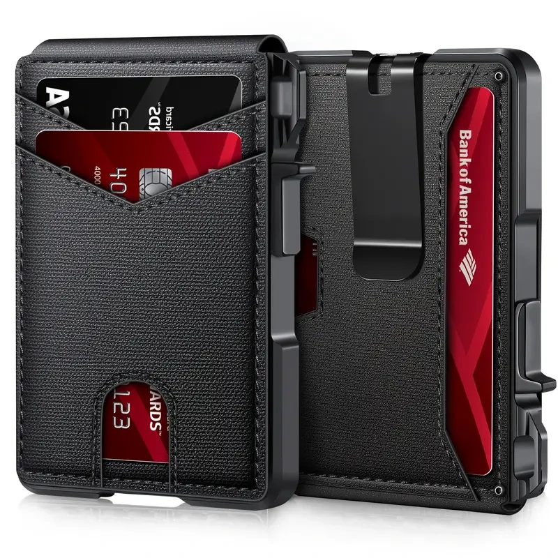 Slim Mens Wallet with RFID Protection - Stylish Bifold with Money Clip - Perfect Gift for Him
