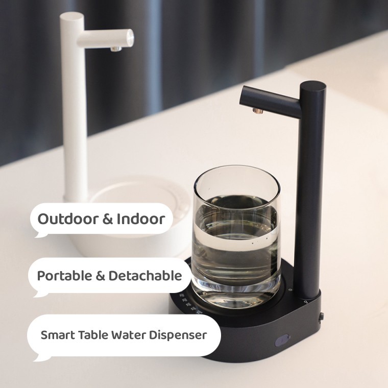 Desk Dispenser Electric Water Gallon - Automatic, Rechargeable Water Bottle Dispenser