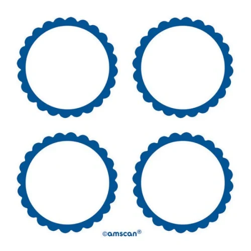Labels Scalloped - Bright Royal Blue (5 units) - Pack of 5