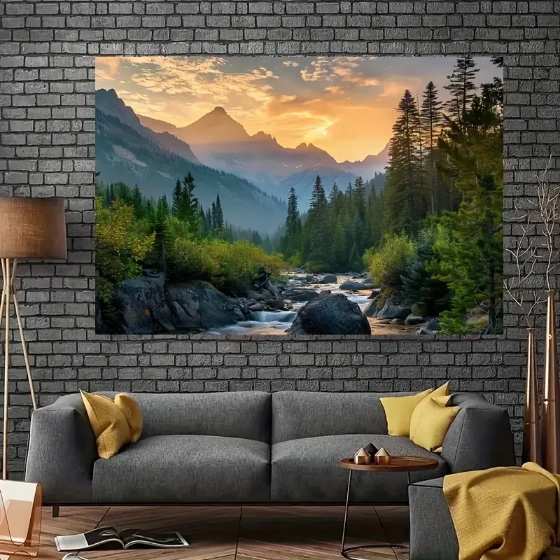Rustic Scenic Landscape Banner - Rock Mountain Nature Wilderness Earth Scenery