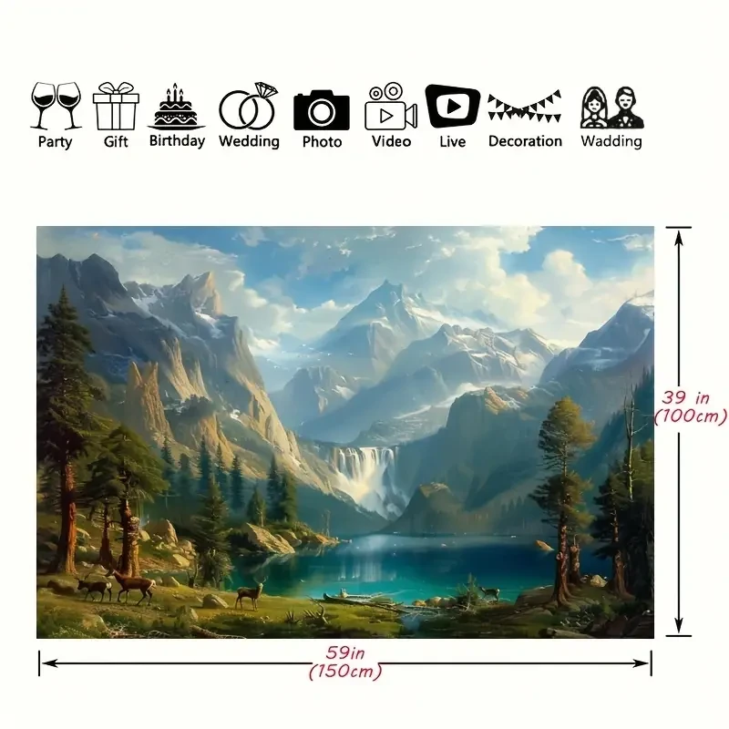 Sierra Nevada In California By Photography Background Banner Decor, Photography