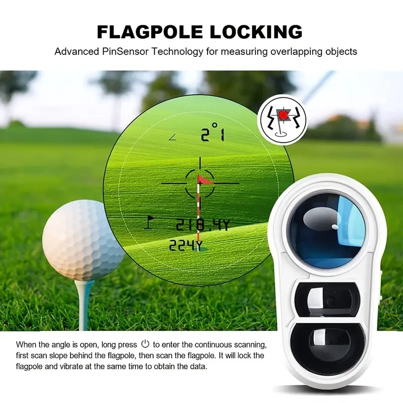 REVASRI Golf Rangefinder  1000YDS Laser with Slope, Pin Lock Vibration, & External Slope Switch