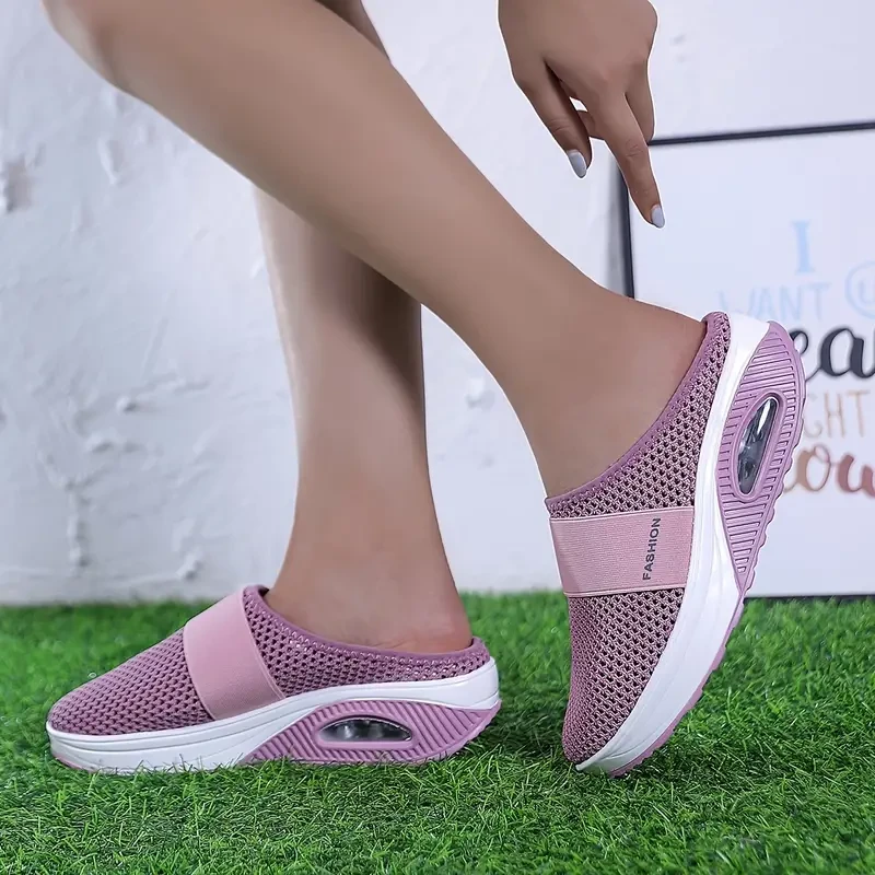 Women's Air Cushion Mesh Mule Sandals  Breathable & Lightweight