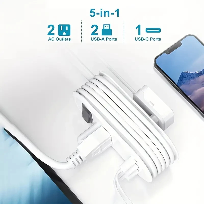 Travel Power Strip with USB Outlets
