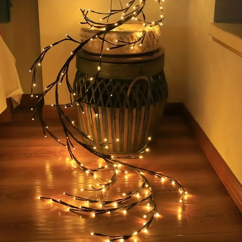 Dimmable Warm Yellow LED Tree Branch Wall Lamp