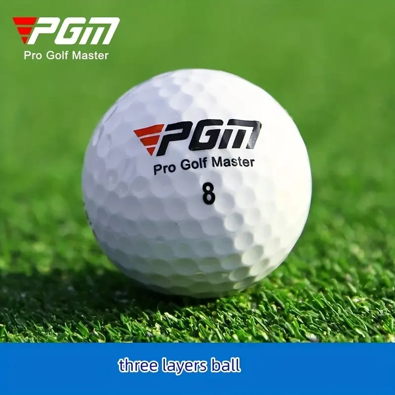 5pcs White Three-Layer Golf Balls  44g, Hardness 80, Game-Ready Golf Accessories