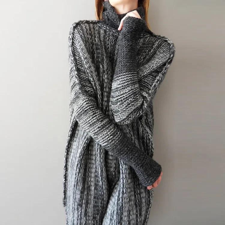 New products for autumn and winter women's loose turtleneck sweater