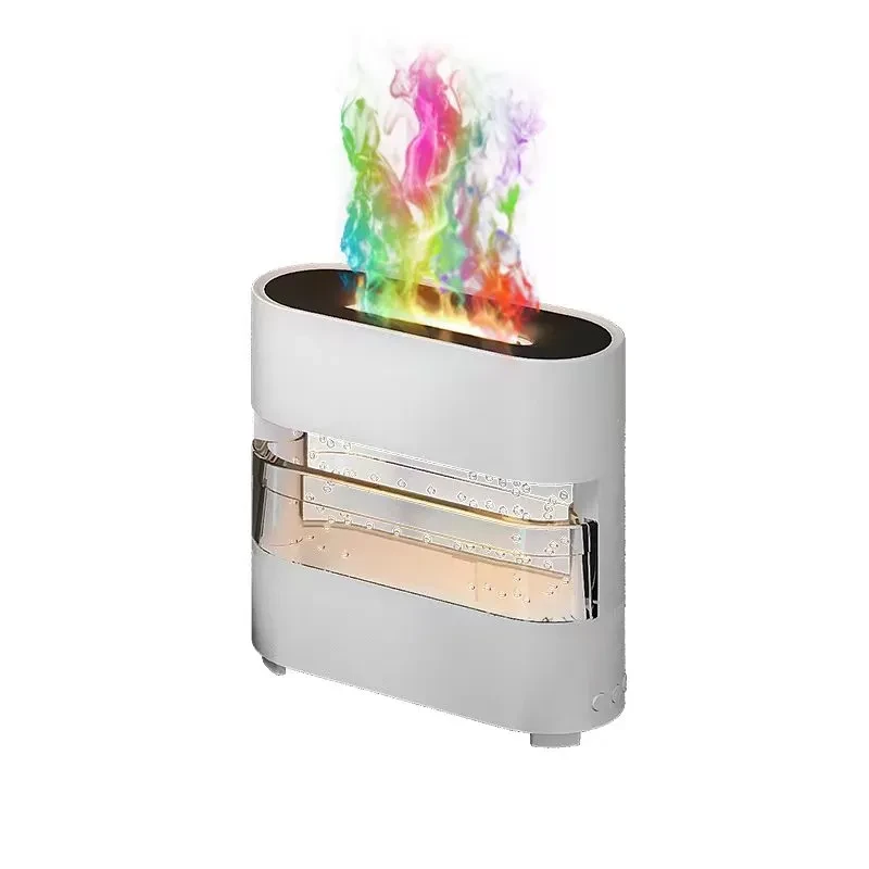 2024 Rain Cloud Fire Humidifier - Water Drip Diffuser and Fire Flame Aroma Diffuser