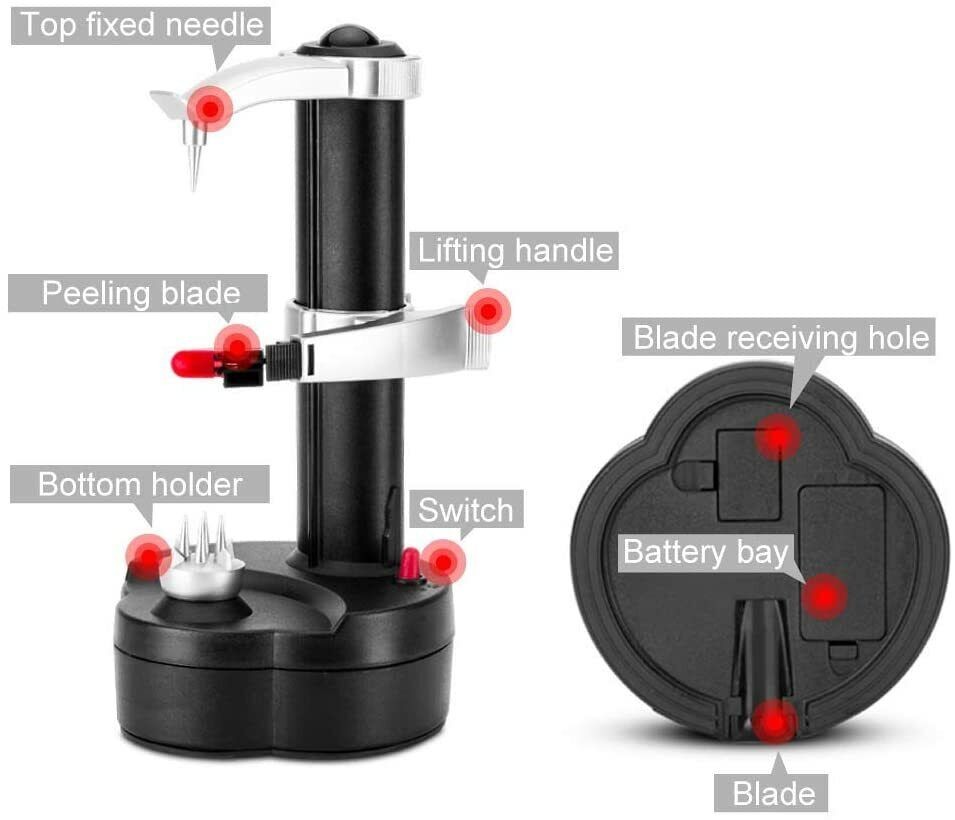 Multifunction Electric Peeler  Automatic Stainless Steel Vegetable & Fruit Peeler