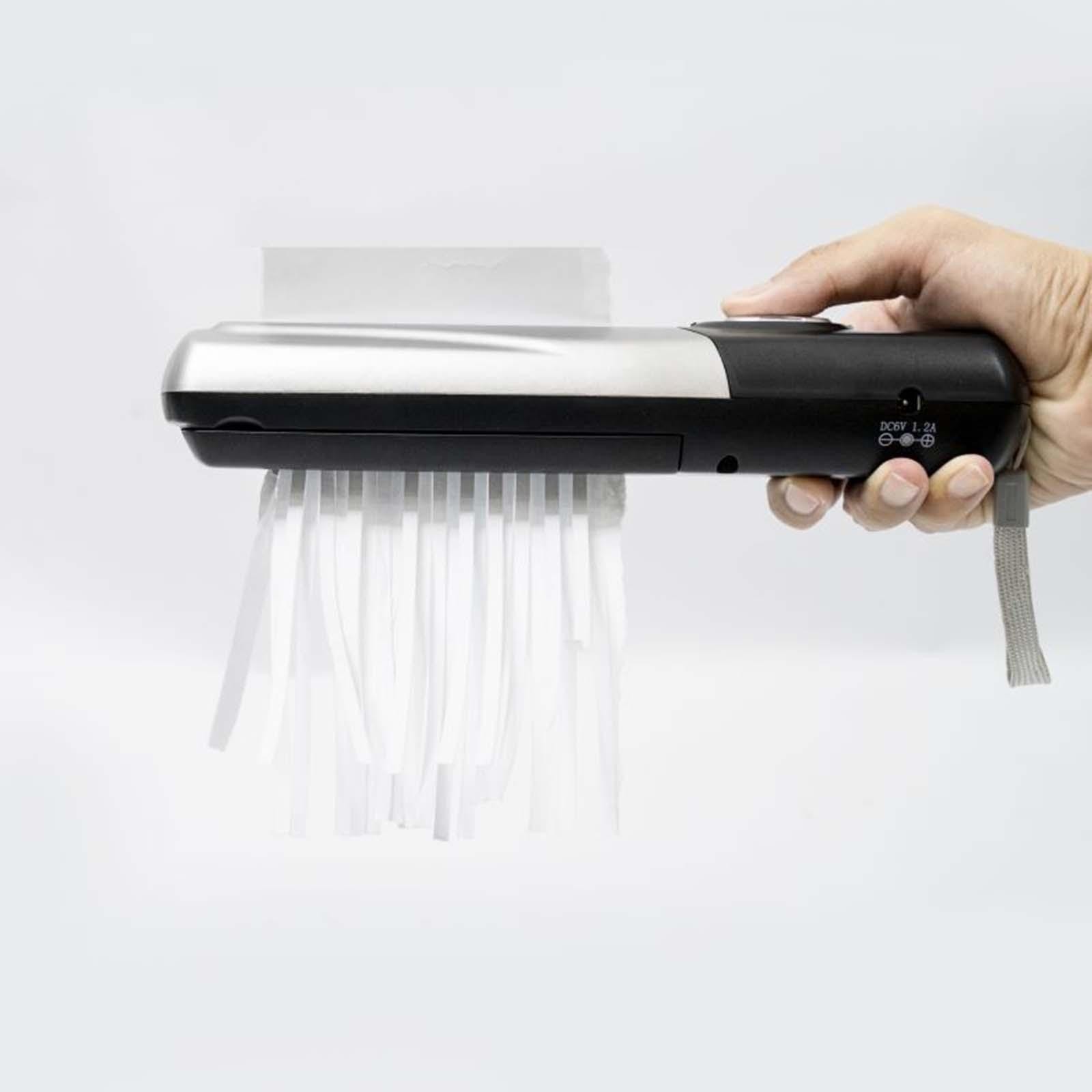Portable Handheld Paper Shredder  USB/Battery Operated 2L Mini Paper Cutter