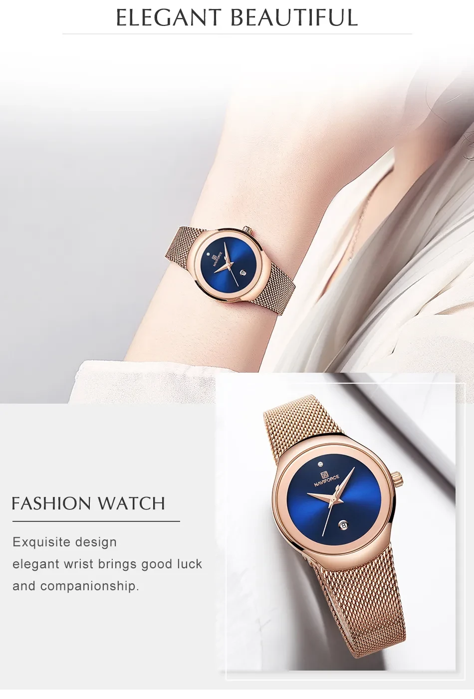Mesh Small Dial Quartz Watch