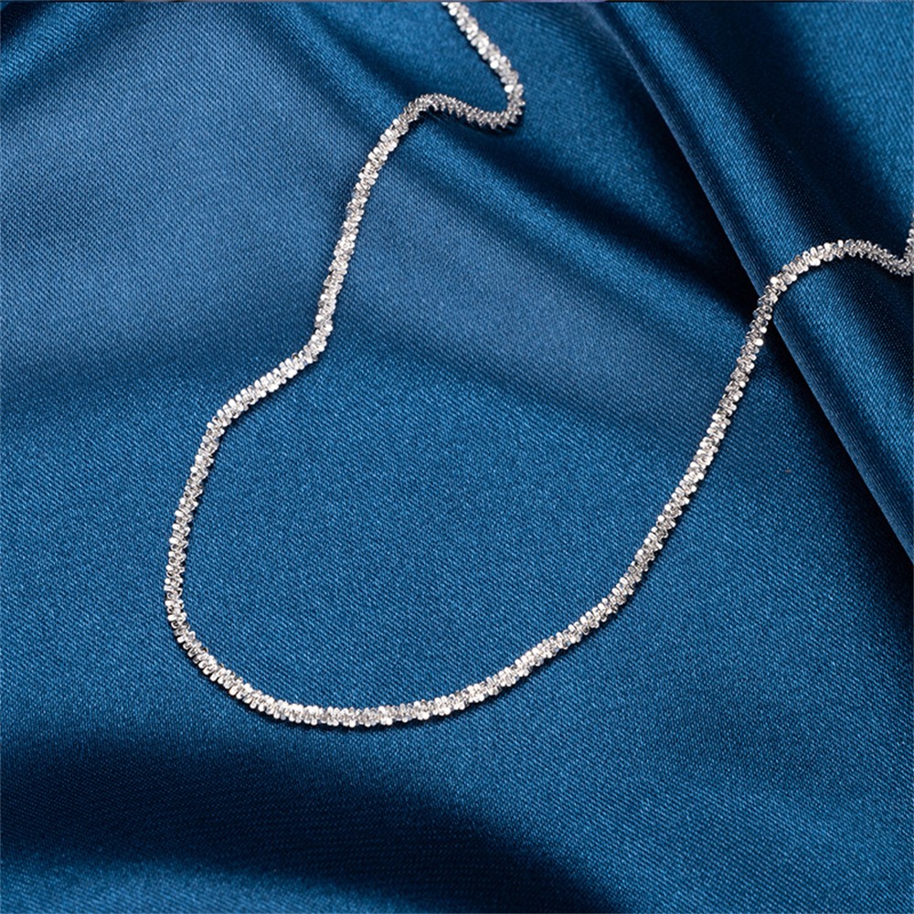 2PCS Sparkling Silver Anklet Set  Elegant Copper Ankle Bracelets for Women