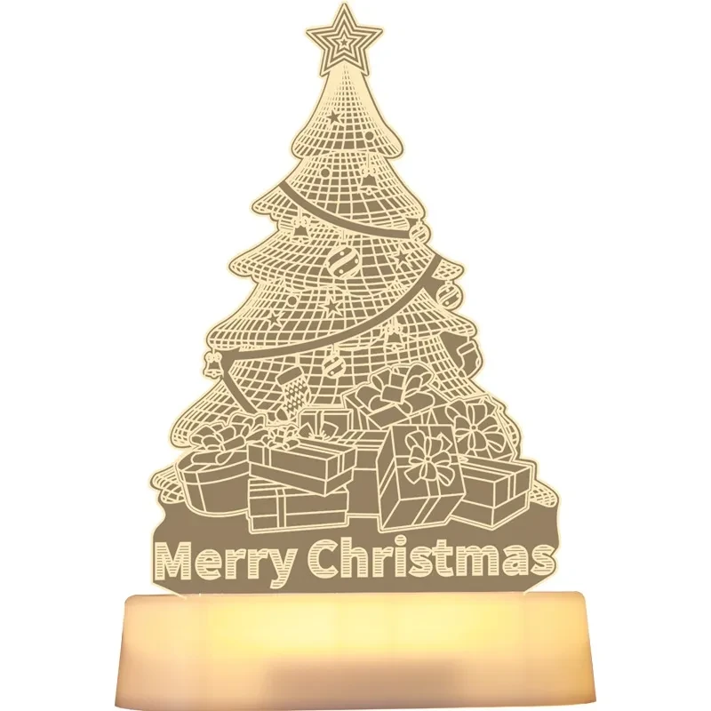 Christmas Decoration 3D Lamp Acrylic