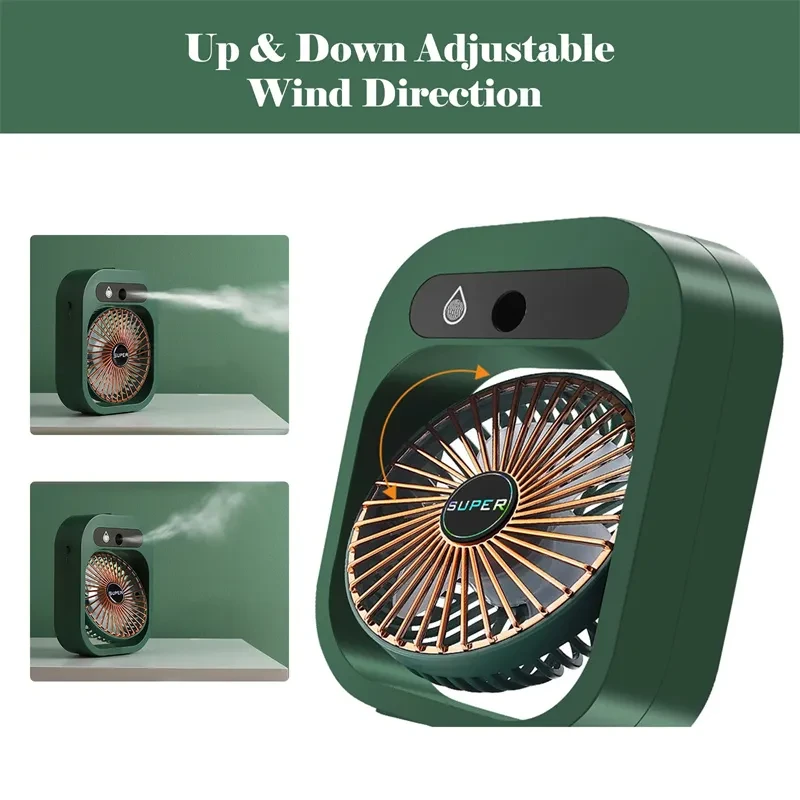 Air Conditioning Fan Desk Misting