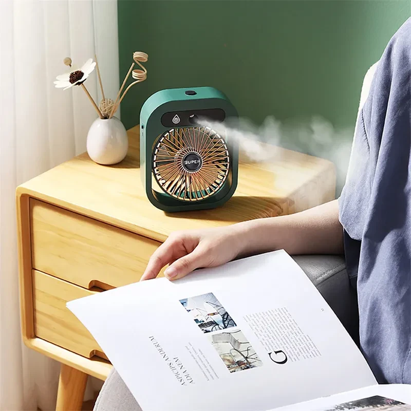 Air Conditioning Fan Desk Misting