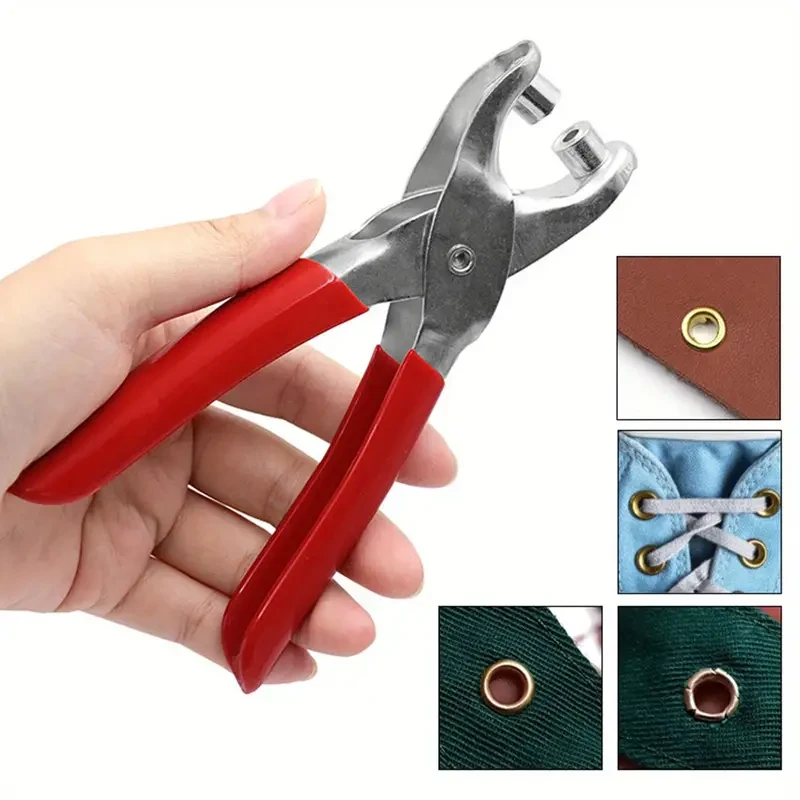 Industrial-Grade Metal Eyelet Punch Set with Air Eyelets - Multi-Purpose Craft Tool for Faux Leather, Belts & Fabric Watch Straps