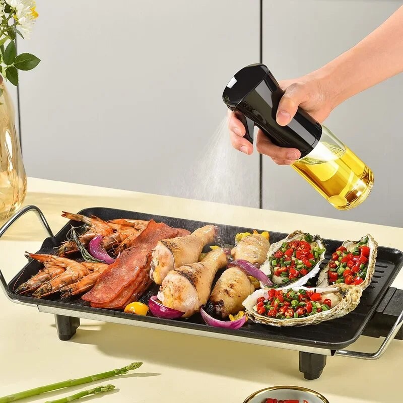 1Pc Oil Spray Bottle  200/300/500ML Kitchen Olive Oil Mist Sprayer