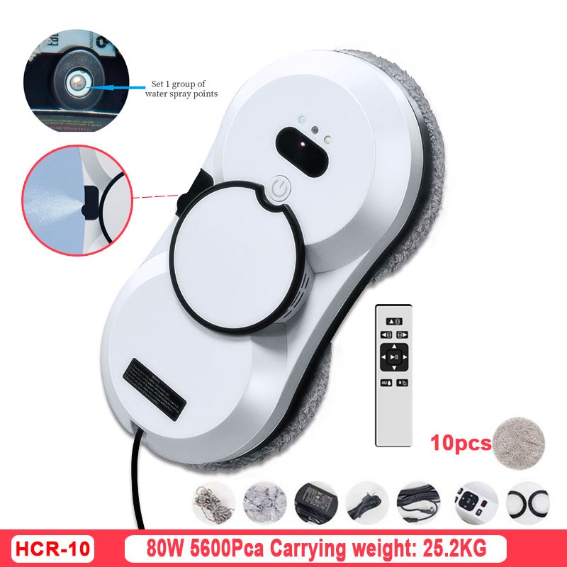 Water Spray Window Cleaning Robot - Intelligent High-Rise Double-Sided Brushless Motor Glass Cleaner