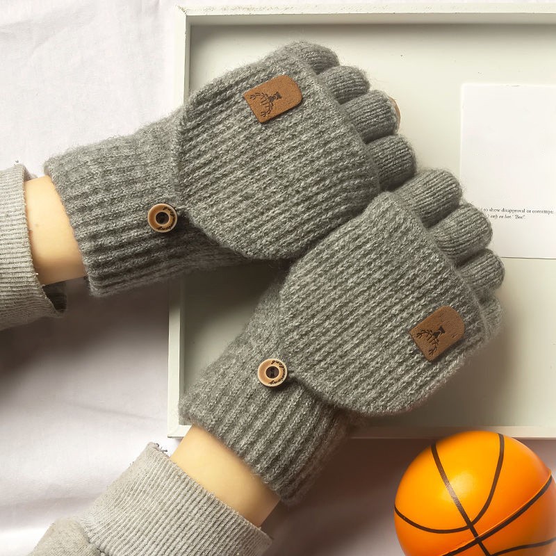 Knitted Fingerless Touch Screen Gloves