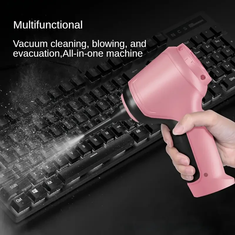A Three In One Wireless Vacuum Cleaner With A High Power, Which Can Be Used For Suction, Air Extraction, And Blowing, Both In The Car And At Home