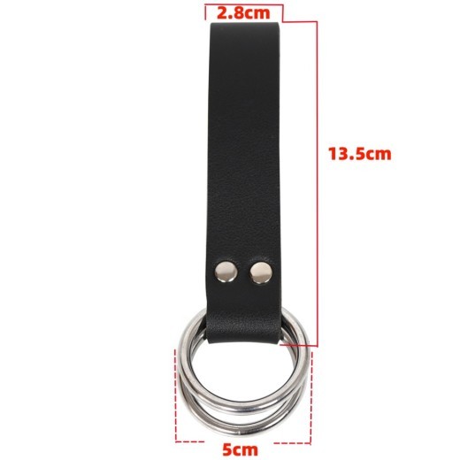 Women's Hiking Pleated Skirt Leather Metal Double Ring Buckle