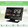 Temperature Humidity Monitor Weather Forecast LED Table Alarm Clock