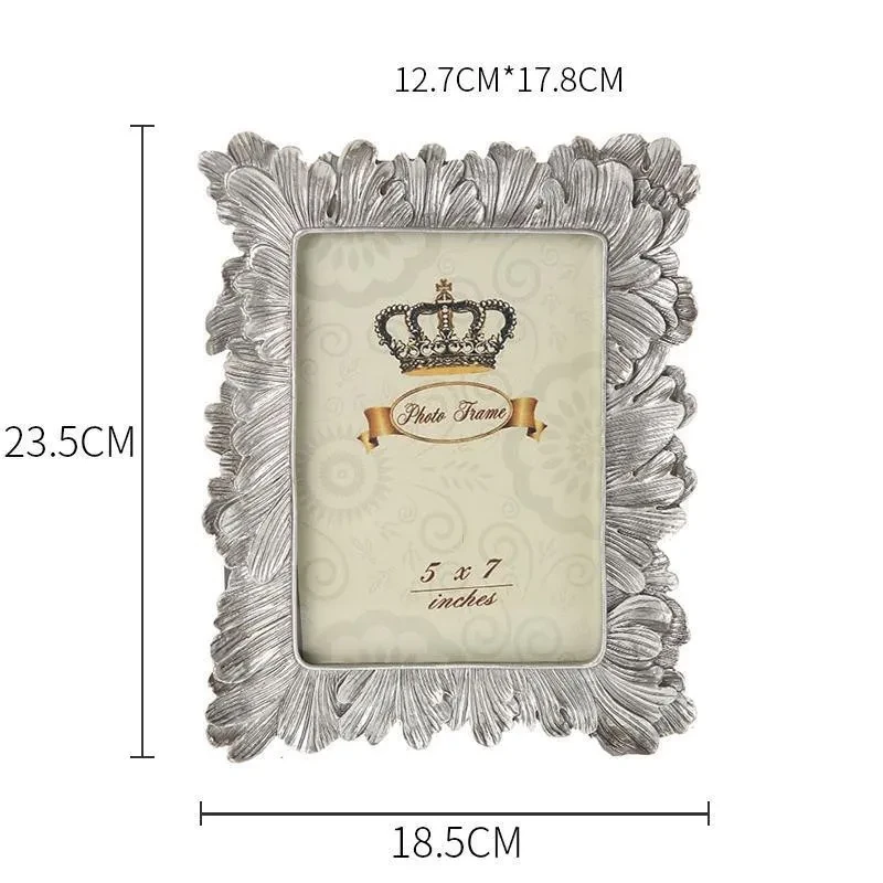 Simple Silver 6 Inch Photo Frame Picture Frame Home Accessories