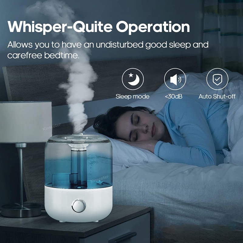 KINSCOTER 3L Air Humidifier  Large Capacity Aroma Diffuser with Remote Control & Timer