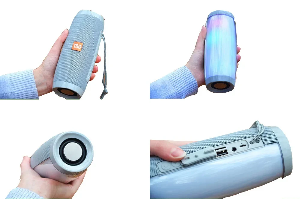 10W Waterproof Column Subwoofer Portable Soundbar