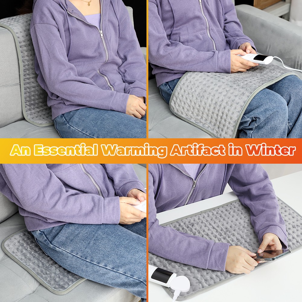 Electric Heating Blanket - 58*29CM Heated Mat for Bed and Sofa