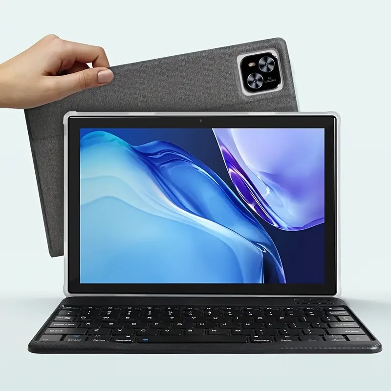 Tablet 25.65 Cm Android 14 OS Tablet, 2 In 1 Tablets With Keyboard