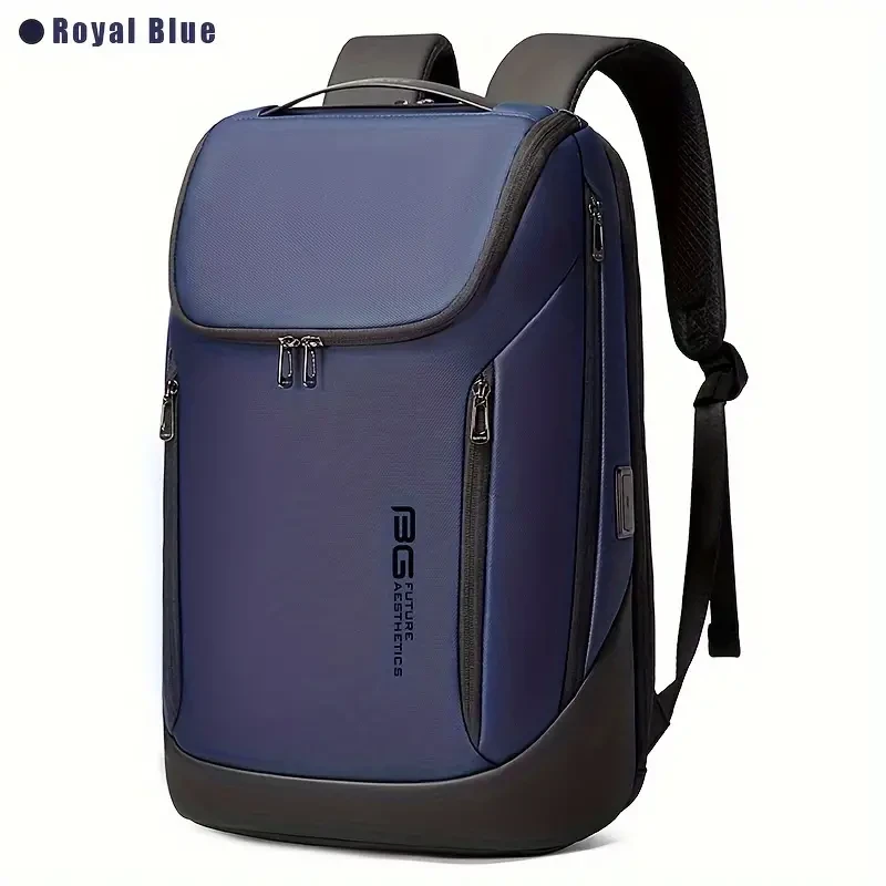 Men's Minimalist Business Travel Backpack - 15.6-inch Laptop Bag with Large Capacity