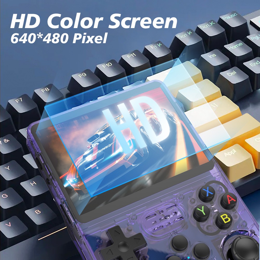 R36S Retro Handheld Game Console  Open Source Linux System with 3.5-Inch IPS Screen, 64GB/128GB Storage