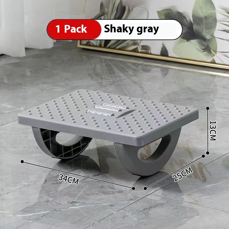 Ergonomic Under-Desk Foot Rest with Massage Rollers  Portable Foot Stool
