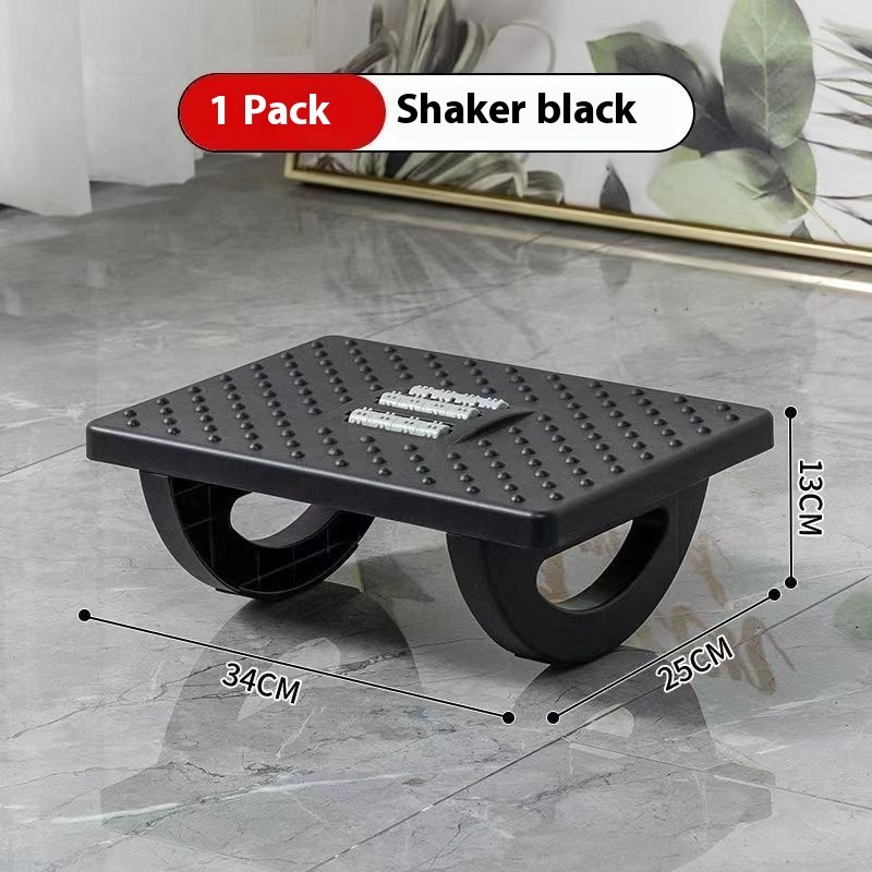 Ergonomic Under-Desk Foot Rest with Massage Rollers  Portable Foot Stool