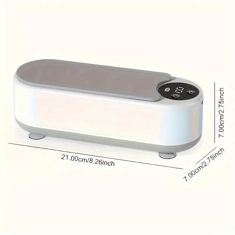 Denture Cleaner With Built-in Lithium Battery - Portable Ultrasonic Cleaning Machine For Dentures, Jewelry, Glasses, And Watches