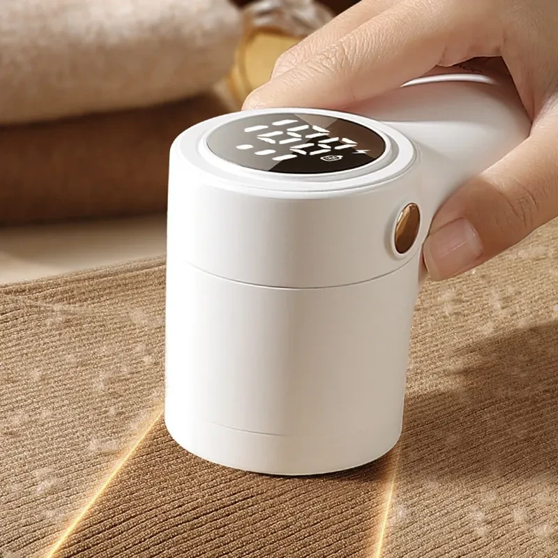 New Lint Remover Electric Hairball Trimmer Smart LED Digital Display Fabric USB Charging Portable Professional Fast Household
