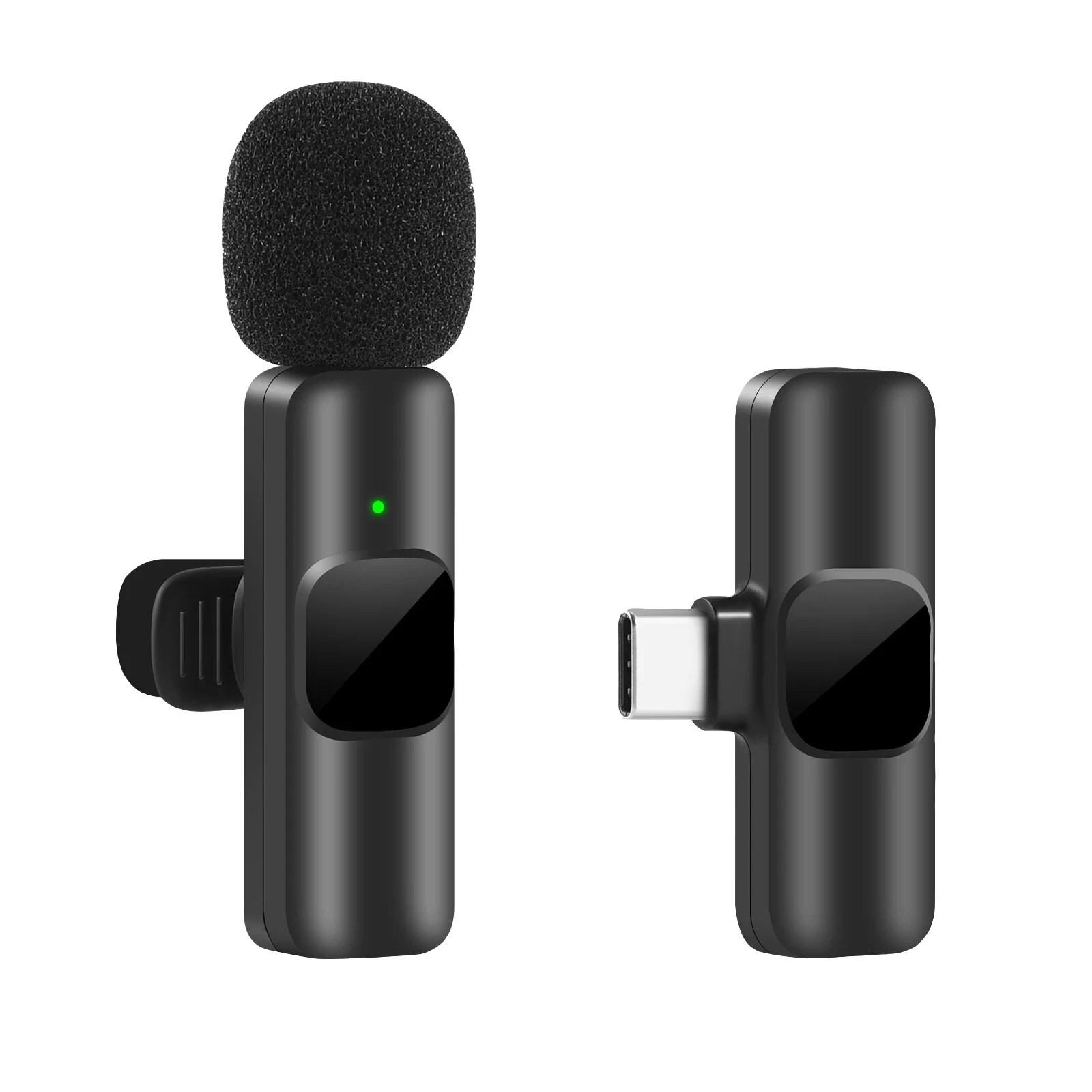 Wireless Lavalier Microphone  Portable Mini Mic for iPhone, Android