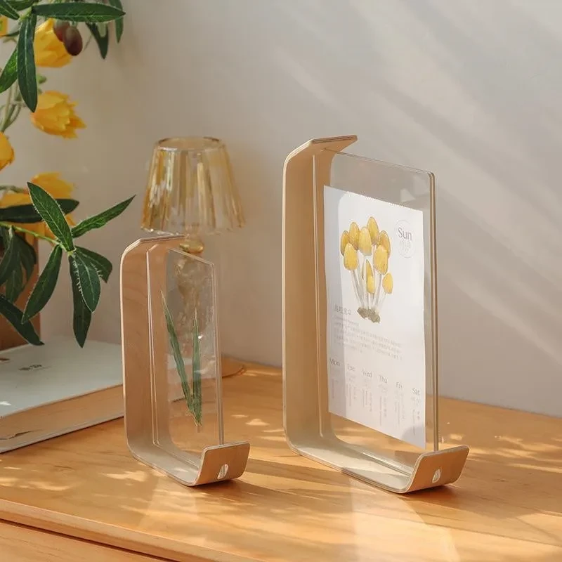 Acrylic Wooden Photo Frame Herbarium Display Frame