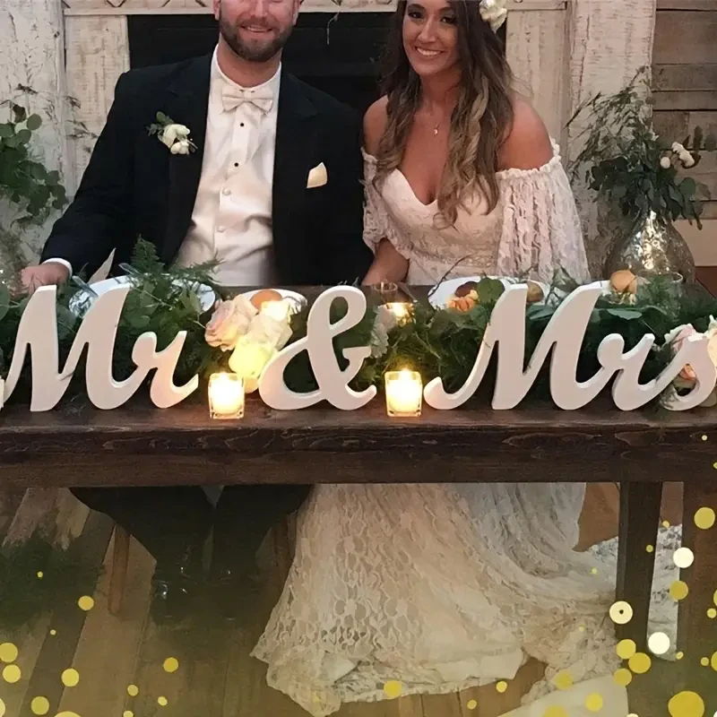 Mr & Mrs Wedding Table Decor Set