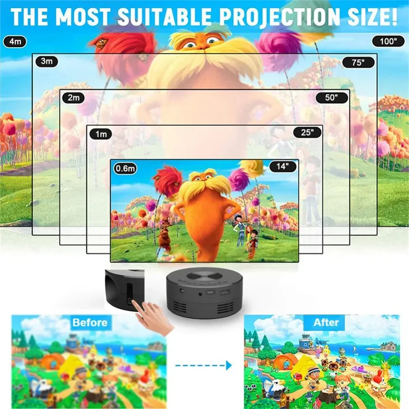 Smart Projector WiFi Portable 1080