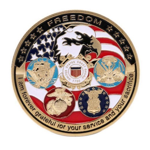 Liberty Letter Commemorative Coin Five Great Military States