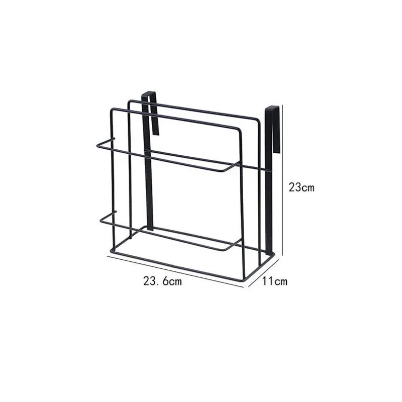 Kitchen Double Layer Towel Rack Hanging Holder