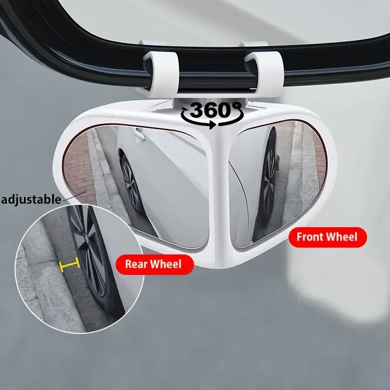 2pcs HD Blind Spot Mirrors for Cars - 360 Adjustable