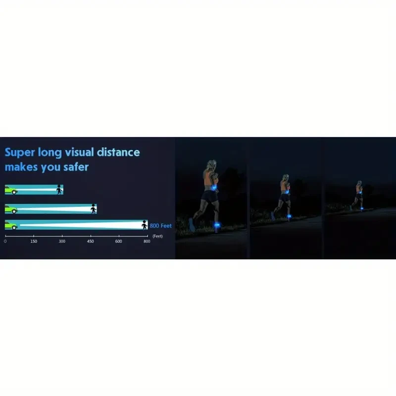 Rechargeable LED Armband for Running and Walking at Night (2 Pack)