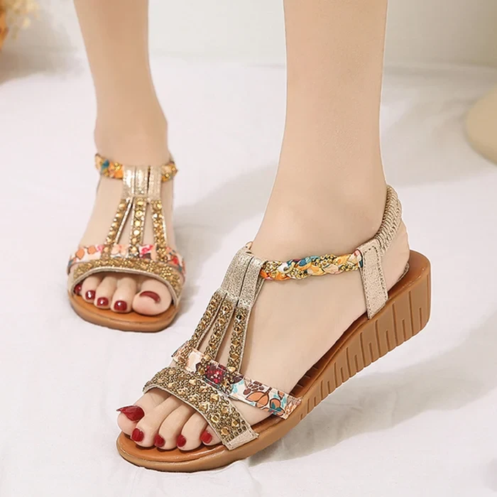 Women's New Summer Rhinestone Open Toe Orthopaedic Sandals
